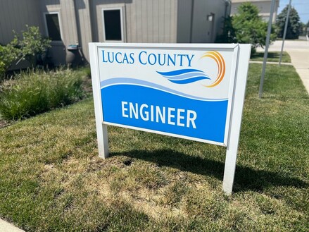 Lucas County Engineer Building A sign